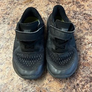 All black toddler Nike shoes